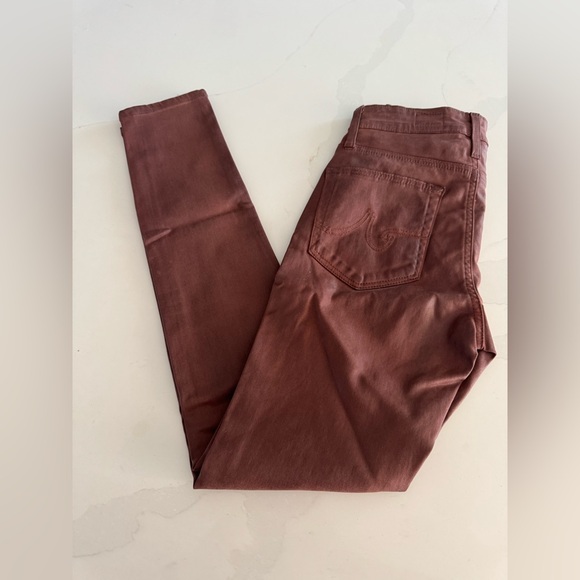 NWOT | AG | The Farrah High Rise Skinny Jeans in Dark Hibiscus | Sz 23 - Picture 3 of 10